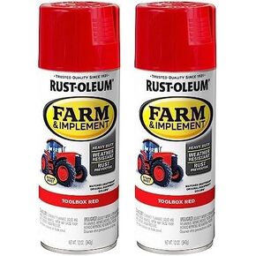 طلاء بخاخ من شركة Rust-Oleum 280140 Farm & Implement، 12 أونصة، أصفر كاتربيلر لامع