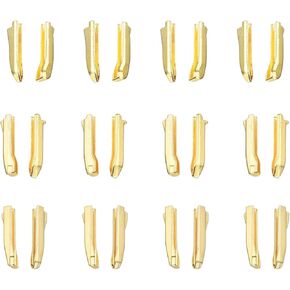 uxcell Double Open Zipper Repair Latch Kits, #3#5#8 Insert Pins for Jacket Coat Two-Way Separating Zippers (Metallic Black, 12 Pairs)