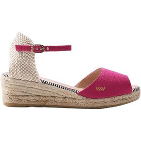 VISCATA Cavall Espadrille Canvas Low Wedges Spain Handmade 2" Heel Women's Open Toe Sandals with Breathable Organic Cotton Canvas and 100% Natural Jute Midsole for all Occasions: Casual, Work, Party