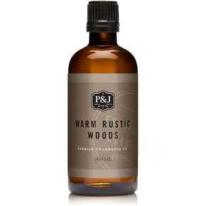 P&J Trading - Whare Rustic Woods Scated Woil 100ml - زيت العطر لصنع الشموع ، وصنع الصابون ، وزيت الناشر