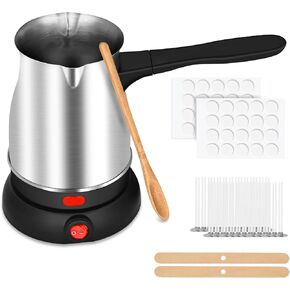 Candle Making Kit with Wax Melter,Electric Candle Wax Melter for Candle Making, Stainless Steel Wax Melting Pot, 52IN Power Cord,Candle Making Supplies