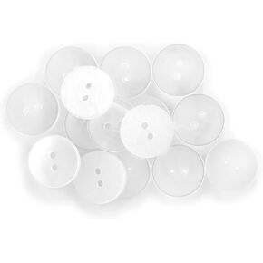 Dritz, White Pearl, 17mm, 15 pcs Waistband Buttons, Count
