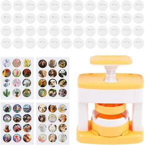 Badge Maker Machine, Solid Pin Maker, Versatile Creative Press Machine Badge Punch Kit, Portable Pin Badge Press Machine, Easy to Use Pin Badge Maker for Children