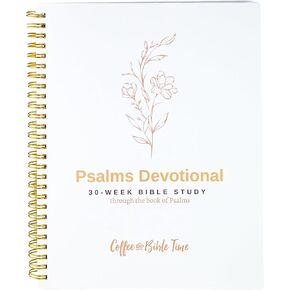 Coffee and Bible Time, Psalms Devotional - 30 Week Bible Study, Spiral Bound Bible Study