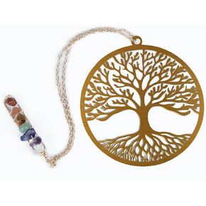 ABSOFINE Metal Bookmarks for Women Book Lovers, Tree of Life Stainless Steel Bookmark with Healing Crystal Pendant, Unique Birthday Christmas Anniversary Gifts for Readers Friends Teacher Classmate