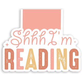 (2pcs) shhh أنا أقرأ مرجعية مغناطيسية علامات الصفحة هدية لقراءة محبي القراءة المدمن على كتاب "القارئ القارئ