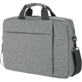 uxcell 15 Inch 360° Protective Laptop Briefcase Bag, Water-Resistant Laptop Shoulder Bag, Business Crossbody Bag, Computer Carrying Bag for Travel College, Gray