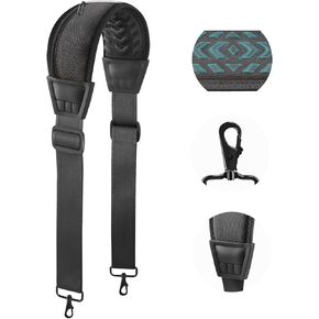 3D Air Cushion Ultra Comfortable Bag Strap, 67" Thicken Shoulder Strap with Double Adjustable Buckles and Metal Hooks, Ideal for Laptop Messenger Bag/Crossbody Bag(Reduced Stress)
