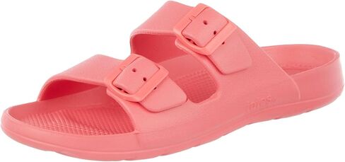 totes Women's Everywear Adjustable Double Buckle Slide Sandal in Saudi Arabia