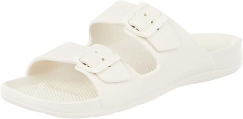 totes Women's Everywear Adjustable Double Buckle Slide Sandal in Saudi Arabia