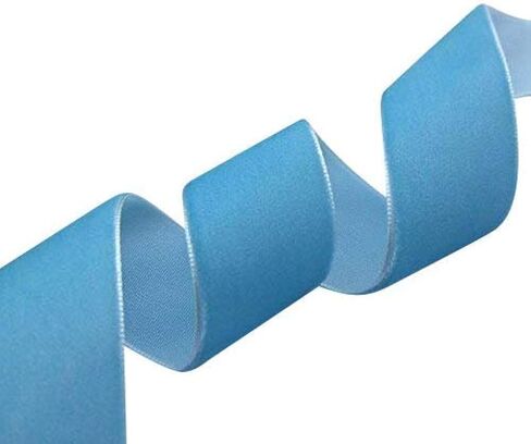 Chenkou Craft 20 Yards 1" Velvet Ribbon Total 20 Colors Assorted Lots Bulk 25mm (Multicolored, 1"(25mm)) in Kuwait