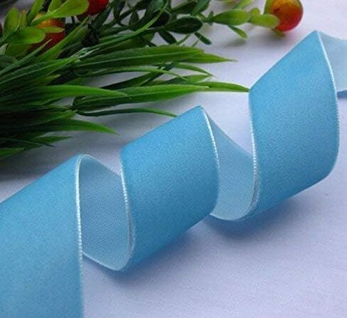 Chenkou Craft 20 Yards 1" Velvet Ribbon Total 20 Colors Assorted Lots Bulk 25mm (Multicolored, 1"(25mm)) in Kuwait