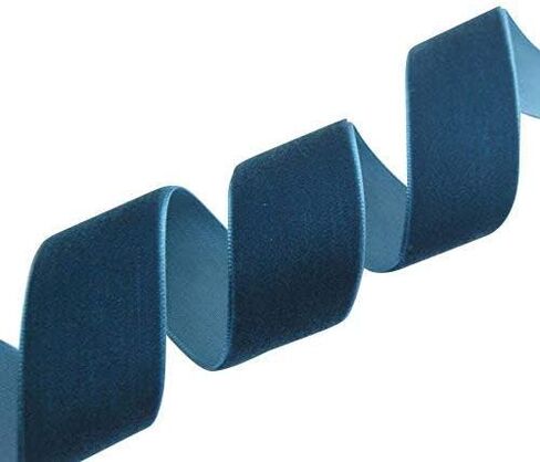 Chenkou Craft 20 Yards 1" Velvet Ribbon Total 20 Colors Assorted Lots Bulk 25mm (Multicolored, 1"(25mm)) in Kuwait