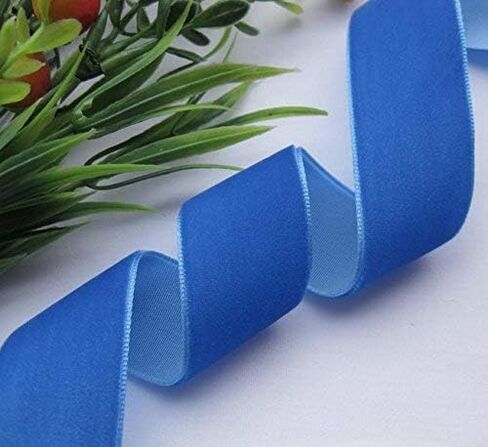 Chenkou Craft 20 Yards 1" Velvet Ribbon Total 20 Colors Assorted Lots Bulk 25mm (Multicolored, 1"(25mm)) in Kuwait