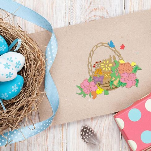 ALIBBON 2Pcs Easter Rabbit Egg Frame Die Cuts for Card Making, Easter Cutting Dies Metal Template Molds, Easter Dies for Crafting DIY Photo Album Embossing Scrapbooking Supplies in Kuwait