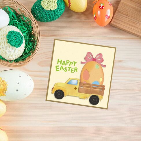 ALIBBON 2Pcs Easter Rabbit Egg Frame Die Cuts for Card Making, Easter Cutting Dies Metal Template Molds, Easter Dies for Crafting DIY Photo Album Embossing Scrapbooking Supplies in Kuwait