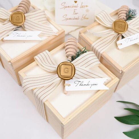 UNIQOOO Initial Alphabet Wax Seal Stickers Letter G - Classic Monogram Wedding Invitation Envelope Seal Stickers, 50 Pcs Self-Adhesive Antique Gold Stickers for Party, Christmas, Gift Wrapping in Saudi Arabia
