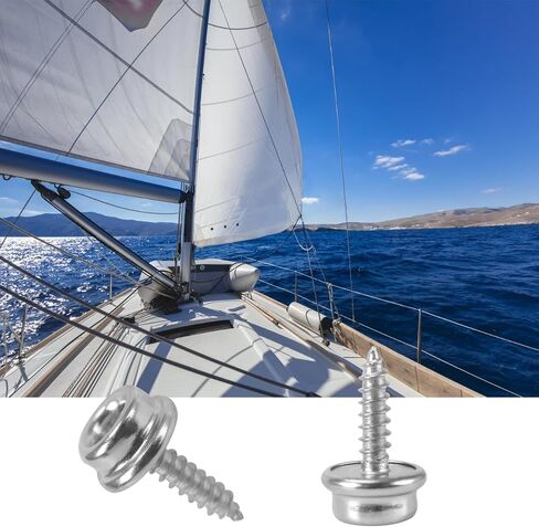CTTZCKJ Boat Canvas Snaps Stainless Steel Screw Bolt Cover Snaps Replacement Snaps for Boat Cover Socket Snap Screw Stud Canvas Snap Tool for Boat Covers (5/8"", 30) in Saudi Arabia