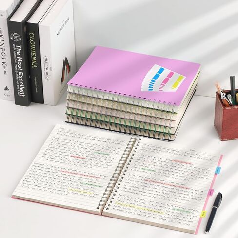 HIUKOOKA Spiral Notebook A4 - College Ruled Notebooks for work, 300 Pages Notebook Journal 8.5 x 11 inches, PVC Cover notebook 100gsm Thick Paper,Journals For Women Writing, Note Taking(Purple) in Saudi Arabia