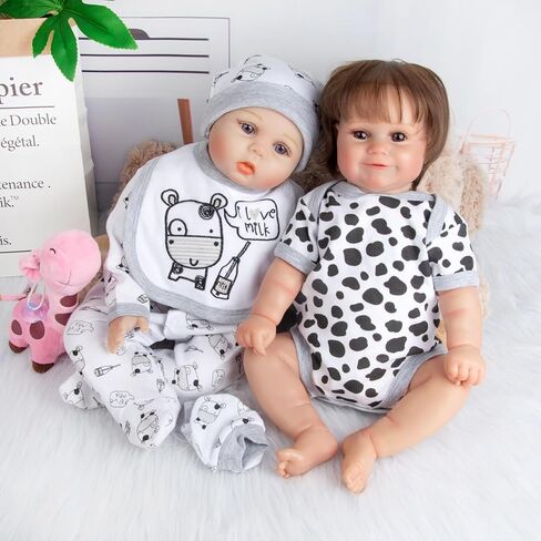 5 أجهزة كمبيوتر مثبتة من جديد ملابس دمية ملابس وملحقات للاثني عشر إلى 17-22 بوصة من جديد دمى بقرة لطيف دمى ملابس الملابس مع قبعة المري in Kuwait