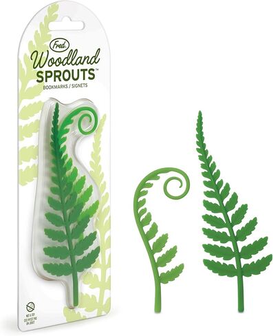 Fred Woodland Sprouts Sprouts Formks Formks ، مجموعة من اثنين ، الأخضر ، السيليكون المرن الرفيع ، ومرح مخزن المخزن ، وهدية لعشاق الكتب ، والمعلمين ، والعودة إلى المدرسة in Kuwait