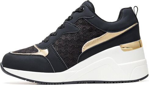 Cestfini Fashion Wedge Heeled Sneakers for Women Platform Sneakers Non-Slip Women Wedge Tennis Shoes in Saudi Arabia