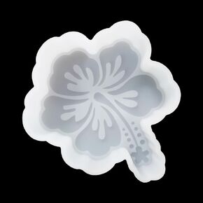 (300+ Design Optional) Fuehbur Hibiscus Flower with Stamens Silicone Aroma Bead Cute Candle Soap Mould, Oven Safe