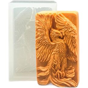 Phoenix Silicone Mold for SOAP Making, Candle, Resin and Other Crafts Bird