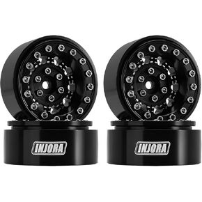 INJORA 1.3 Beadlock Wheel - Aluminium Wheel Rims for TRX4M SCX24 Upgrade 1/24 1/18 RC Crawler Car