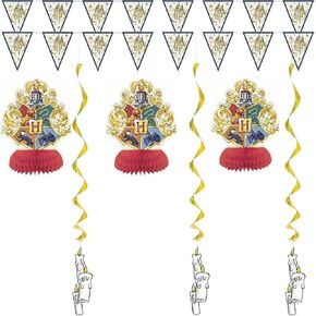 Unique Harry Potter Multicolor Decorating Kit - 7-Piece | Assorted & Magical Party Decorations - Perfect for Themed Parties & Events