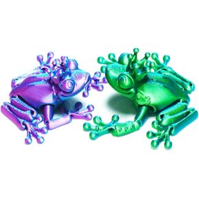 3D Printed Frog Toys,Articulated Frog Prince Models,Flexible Joint Animal lacertid Figurines,Stress Relief,Fidget restlessness,ADHD Toys,Surprise Fantasy Gifts