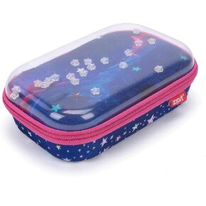 ZIPIT Clear Top Pencil Box for Kids | Pencil Case for School | Large Capacity Pencil Pouch for Girls and Boys