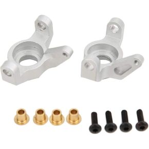RC Crawler Front Steering Knuckle Mount, 1 Pair Aluminum Alloy Front Steering Knuckle Spare Part for Wraith RR10 RC Crawler Spare Parts
