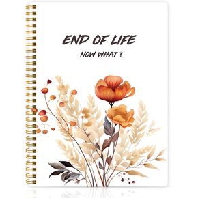 End of Life Planner – When I'm Gone Organizer Notebook, If I Die Planner, Final Arrangements Organizer for Beneficiary, Will Preparation, Last Wishes & Funeral Planning, B5 - White