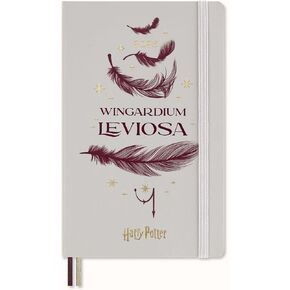 Moleskine Limited Edition Harry Potter Expecto Patronum spell Notebook with glow in the dark special-effect, Hard Cover, Ruled, Large (5" x 8.25"), Petrolum Blue, 176 pages