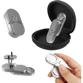 Fidget Adults Toy for ADHD，Magnetic Metal Fidget Toy for Desk，Cool EDC Magnets Slider Stress Relief Toy for Office，Anxiety Relief Haptic Multiple Ways Play Finger Push Spin Coins Decompression Toys