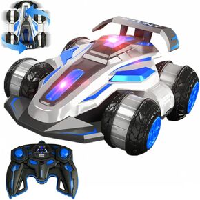 RC Drift Car 360° Stunt Vehicle, High-Speed Drift RC Stunt Deformation Car, 2.4GHz 4WD Plasma Cars with Lights & Music, Anti-Gravity Drift & Spin, Remote Control Cars are Perfect (Red)