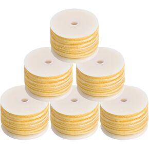 6 حزمة مشمع الخيط الخيط خياطة AWL البديل البديل من الخيط ، خيط الشمع للخياطة الجلدية ، قماش خياطة owl إعادة ملء ، خيوط الاستبدال ، خيط خيط إصلاح (أسود) in Kuwait