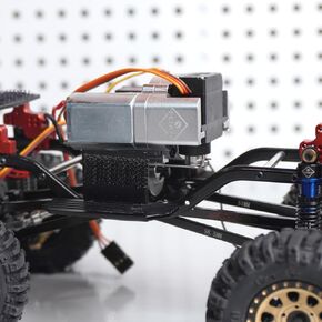 SCX24 Motor Transmission 130 Motor 2 Speed Transmission with Gearbox Mount for Axial SCX24 Upgrades 1/24 RC Crawler