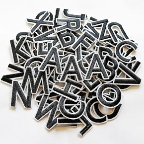 104pcs Iron on Letter Patches 1.5 inch, 4 Sets of 26 Embroidered Alphabet A-Z Patches for Clothing Jackets Hats Backpacks Jeans Blue in Kuwait