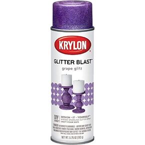 Krylon K03813A00 Glitter Blast Glitter Spray Paint for Craft Projects, Grape Glitz, 5.75 oz