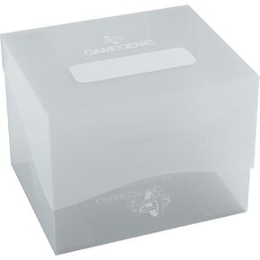 Gamegenic Side Holder 100+ XL Casual Deck Box | Double-Sleeved Card Storage with Flex Card Divider | Premium Card Protector | Cobra Neck Technology | Holds up to 100 Cards | Clear Color | Made