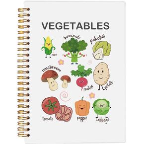 Vegetable Garden Notebook Journal, Gardening Notebook Journal, Gifts for Vegetable Gardeners Lovers, Veggie Gifts, Notebooks for Note Taking, Spiral Notebook 5.5x8.3