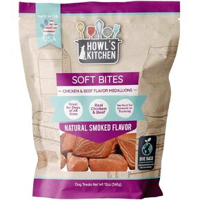 Howl's Kitchen Dog Treats, Soft Bites, Beef and Chicken