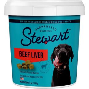 Stewart Freeze Dried Dog Treats, 100% Beef Liver, 21 oz Tub in Kuwait