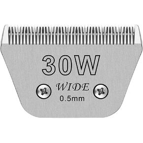 شفرات عريضة 5pcs لشفرات العناية بالكلاب المتوافقة مع Clippers الكلب ، الحجم #10W+30W+4FW+5FW+7FW شفرات Clipper Cliper متوافقة مع Oster A5 ، Wahl KM10 Clippers ، in Kuwait