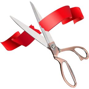 Antique Bronze Scissors All Purpose, Professional Cutting Tool for Cutting Fabric, Silk, Leather, Paper, Cordage, Stainless Steel 10.5" Heavy Duty Sharp Scissors for Office Home School