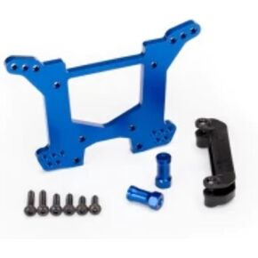 Traxxas 6738X Shock Tower Rear 7075-T6 Aluminum (Blue-Anodized) (1) Body Mount Bracket (1)