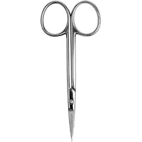 SINGER 4 Inch Forged Embroidery Scissors with Curved Tip for Sewing, Cross-Stiching, Crafts, & More (Extra-Curved Tip, 1-Pack)
