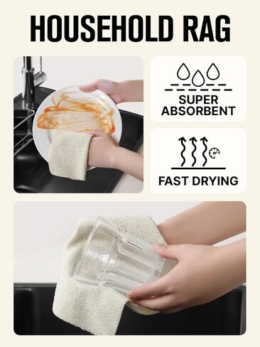 Fantasticlean Microfiber Cleaning Cloth Roll -60 Pack ، والمناشف الخالية من الورق ، و 8 "× 8" ، وخرق قابلة للاستخدام قابلة لإعادة الاستخدام ، للمطبخ المنزلي ، والحيوانات الأليفة ، والمكتب ، والخارجية الداخلية ، والضغوط والمحمولة (أبيض) in Kuwait
